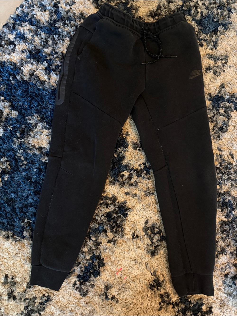 Nike Black Kids Jogger Sweatpants with Drawstring